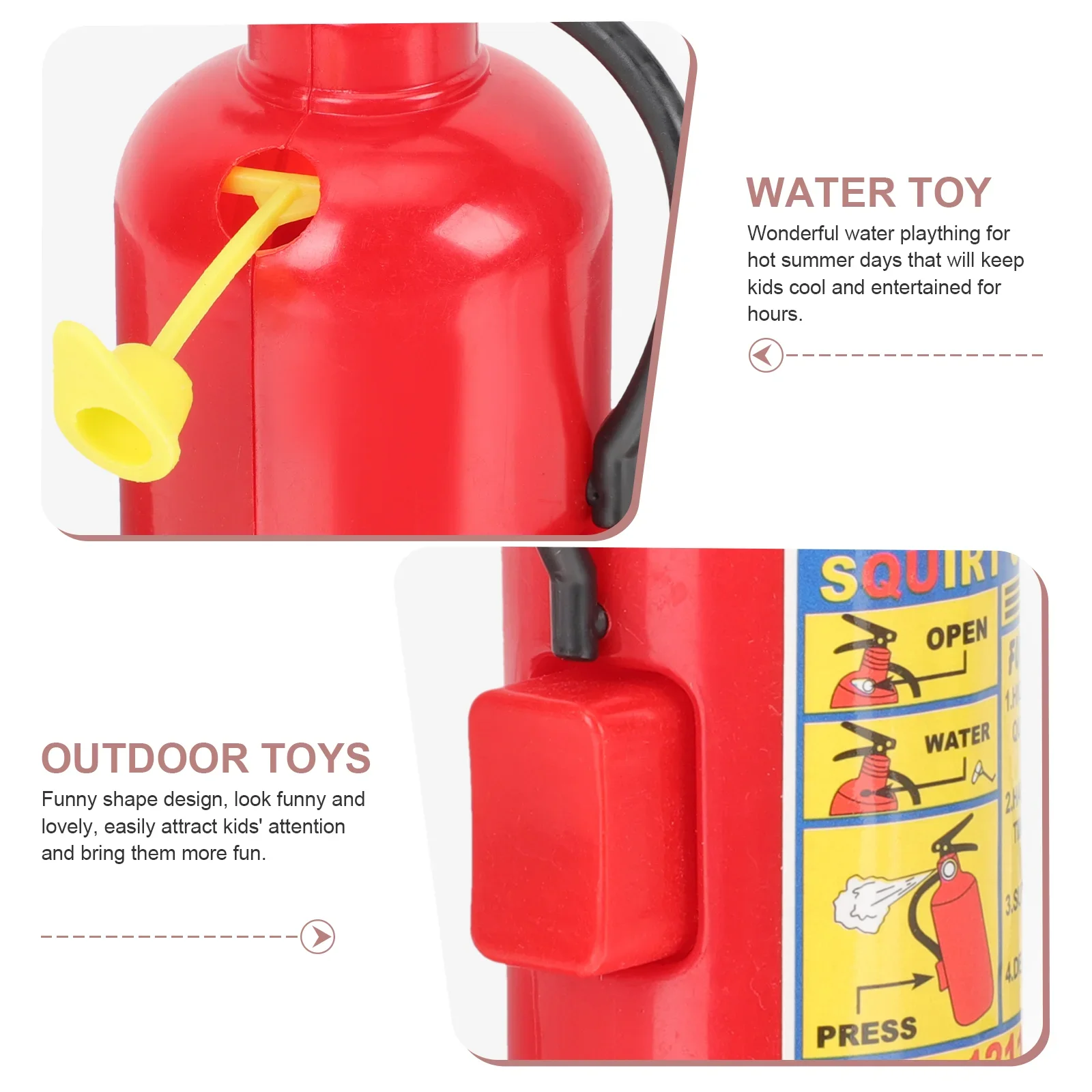 10/20Pcs Children\'s Mini Water Gun Toy Simulated Fire Extinguisher Shape Prank Prop Summer Play Water Gun Toy Children\'s Gift