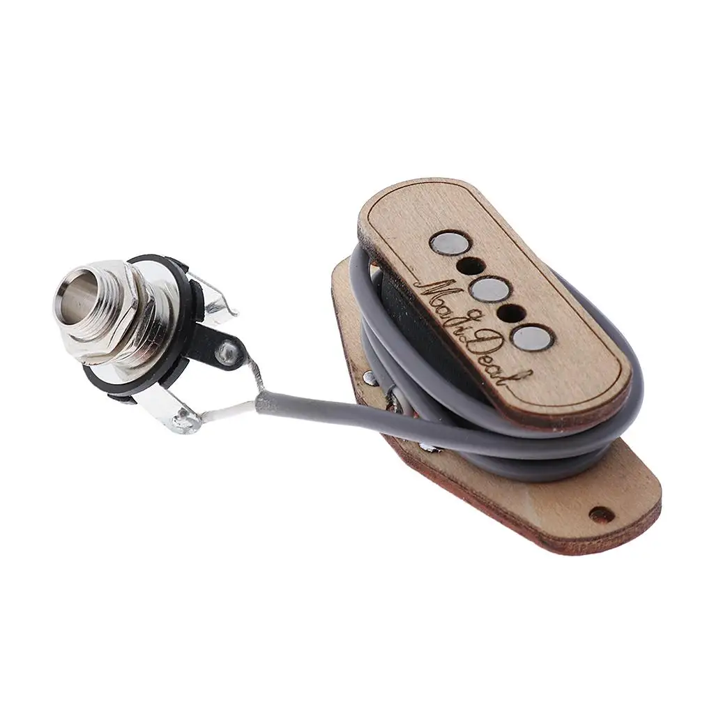 Alnico Magnet Cigar Box Guitar Pickup Single Coil Maple Rosewood for 3 String DIY Guitar Parts