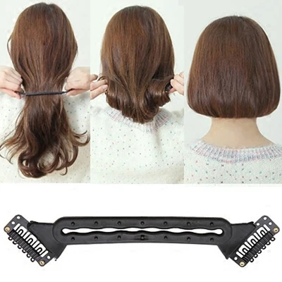 Creating BOB Hair Dispenser Twist Clip Stick Magic Braid Maker Tools DIY BOBO Head Styling From Long Hair Become Short Tool