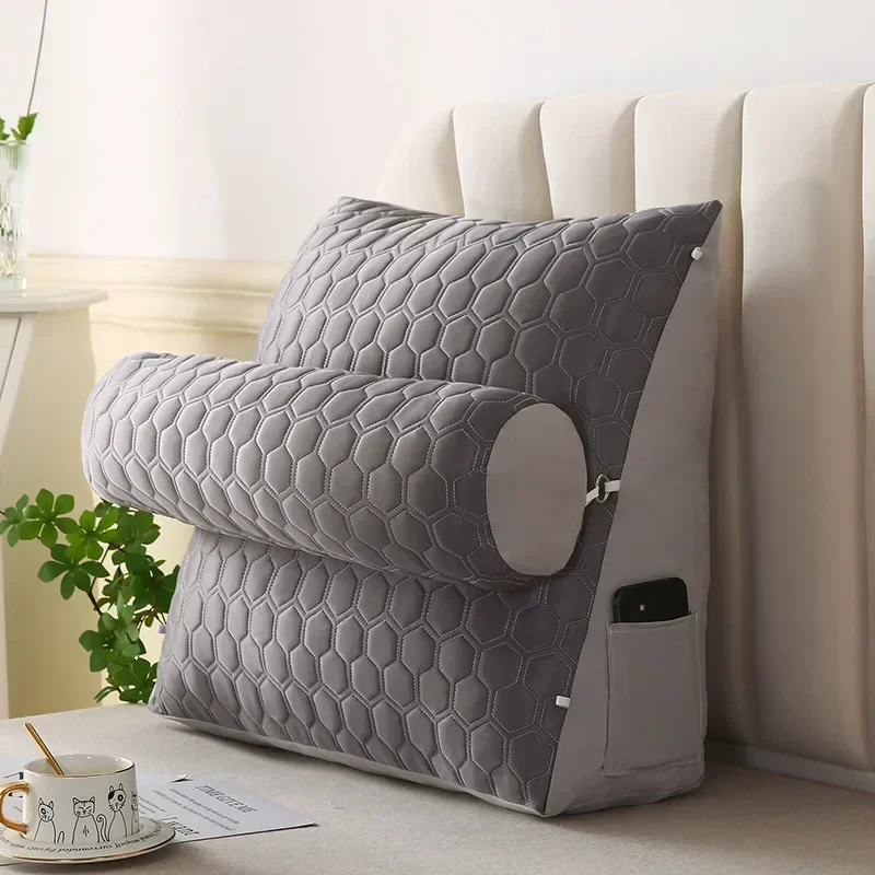 New bedside triangular cushion, large backrest, cool latex, tatami backrest on bed