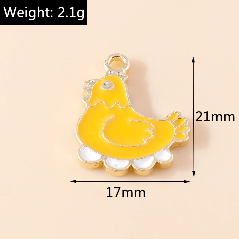 Duarte 20 Stück/Set Cartoon Emaille Tier Katze Hase Anhänger für Schmuckherstellung Ohrringe Halsketten DIY Bastelzubehör – Detail 9
