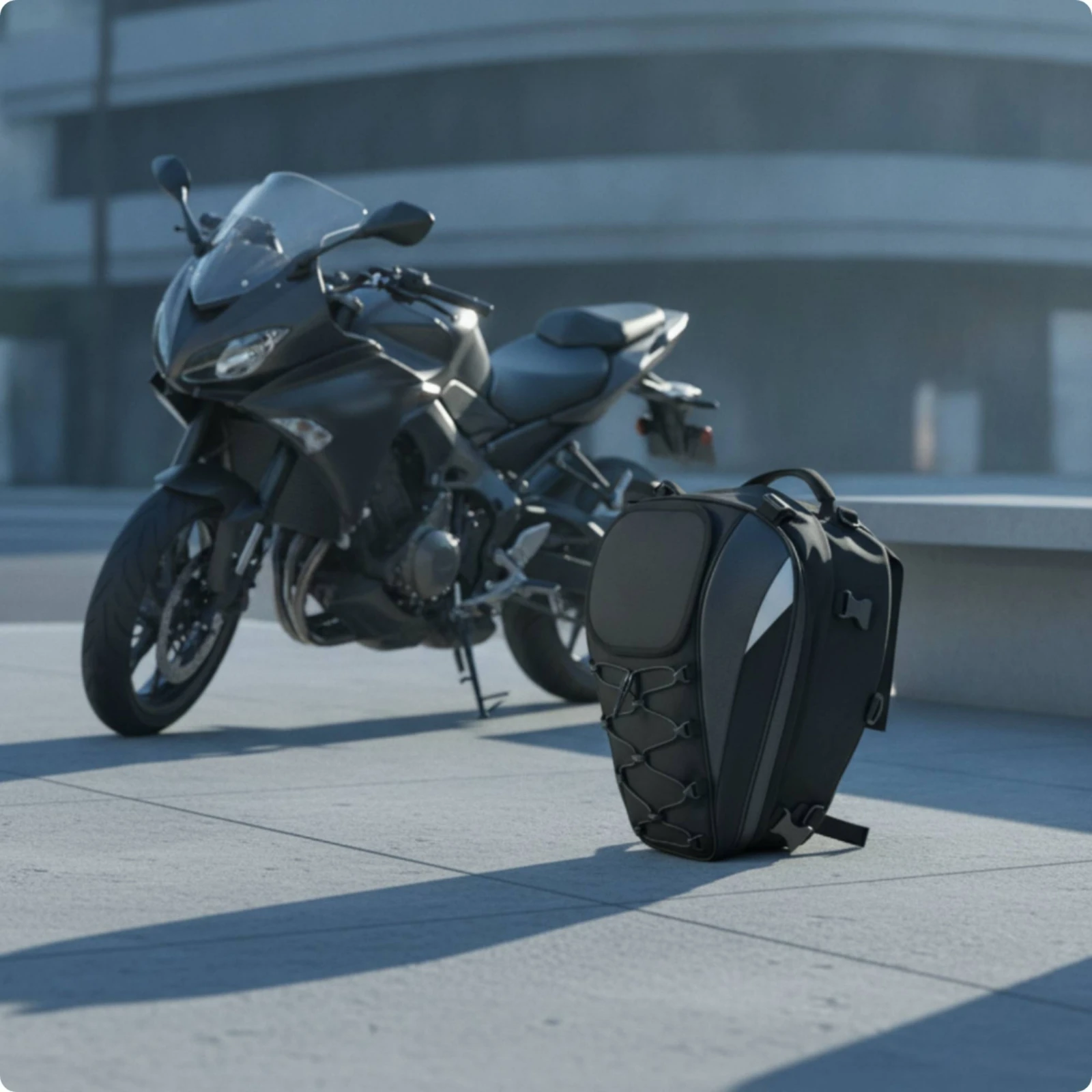 Kép 3: Motorbicikli Farok Olvasottság two-in-oneuse Motorbicikli hátsó Felfekvési felület Olvasottság multifunctional Hordozható számára motorcyclists, Akkordmunkás commuting