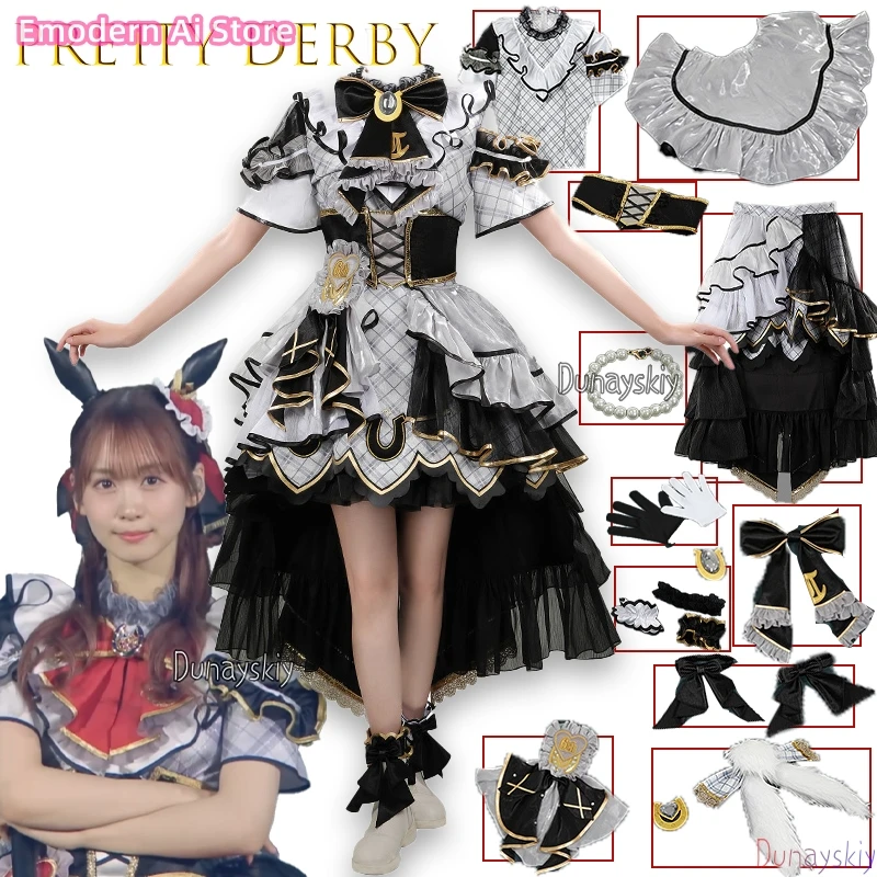 

Pretty Derby 6EVENT The New Frontier All New Outfits Cosplay 코스프레 의상 Anime Character Outfit Lolita Party Dress Fairy Style‌