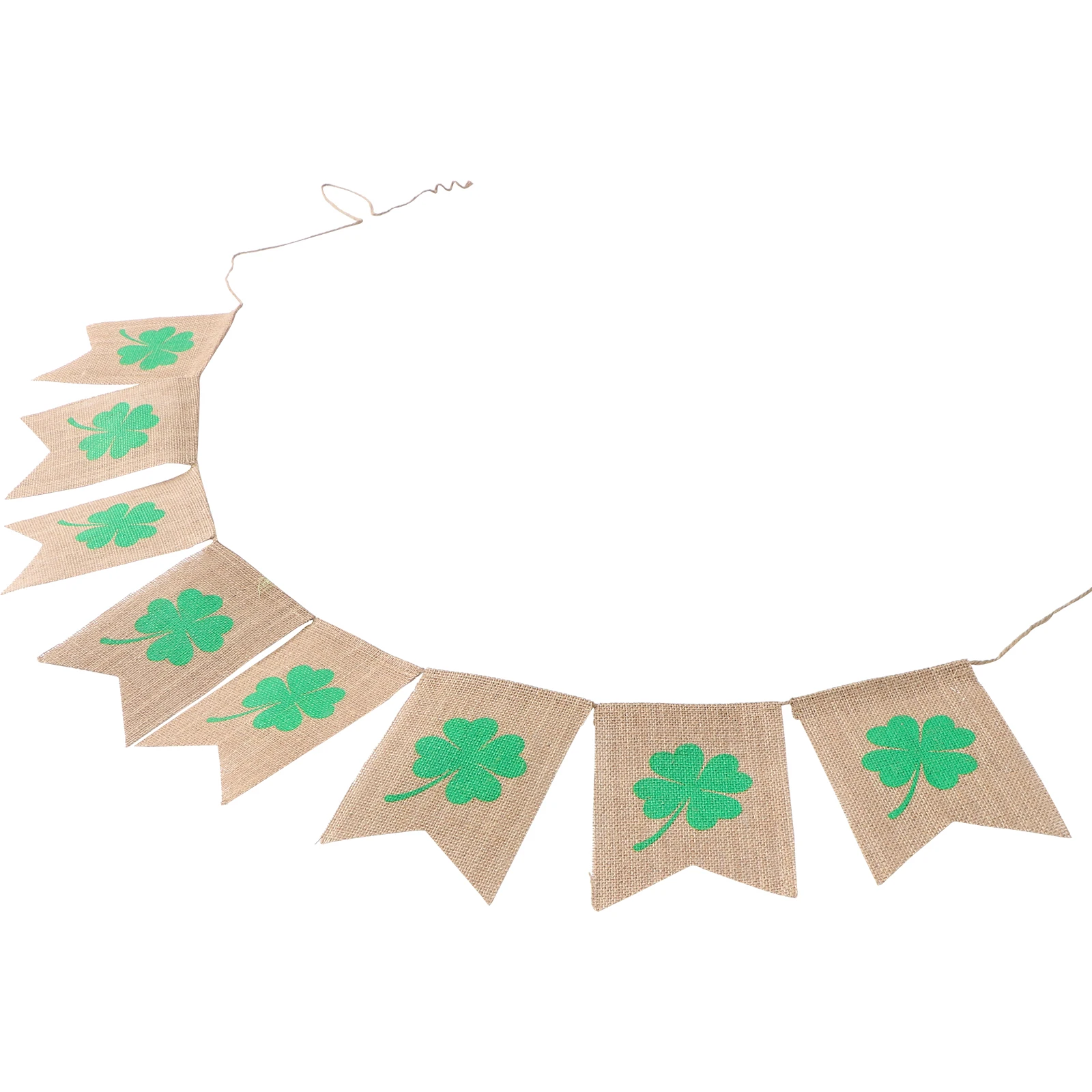 

2 .8 Four-Leaf Clover Latte Art Garlands St Patrick's Day Decoration Ideas Flag Decorate Shamrock Banners Decorations