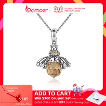 Silver Bee Pendant Necklace for Women #2