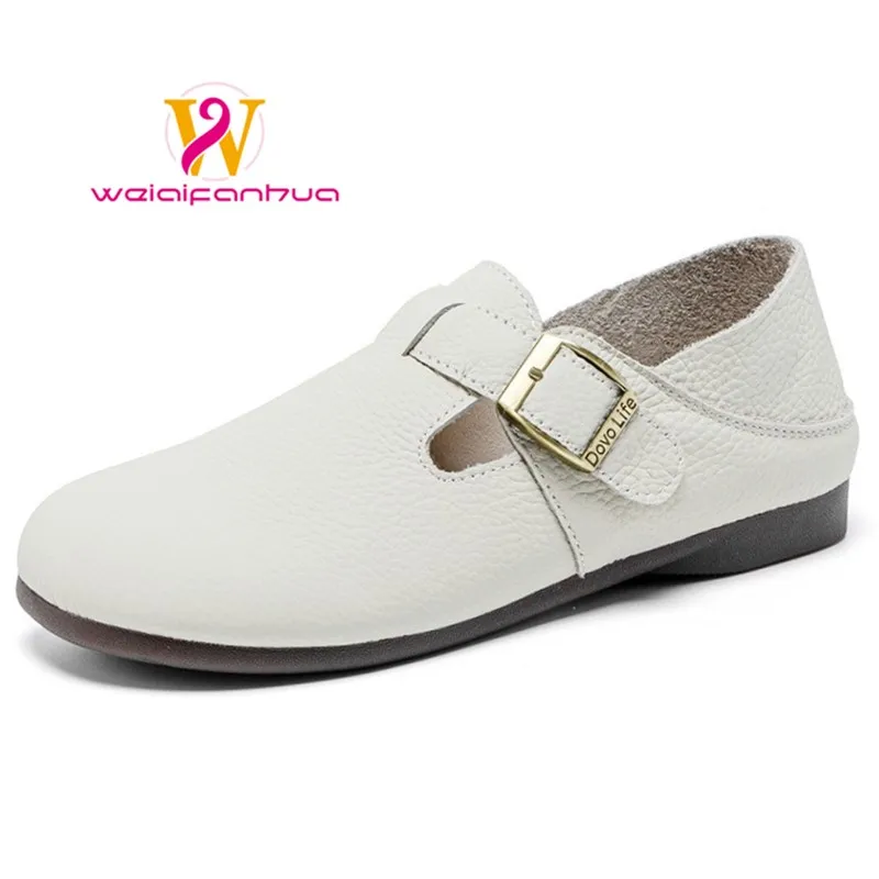 

Women's Leather Shoes, Top Grade Cowhide, 2026 New Style, Flat Sole, Single Shoe, Women's Bocken Shoes, Women's Shoes Luxury