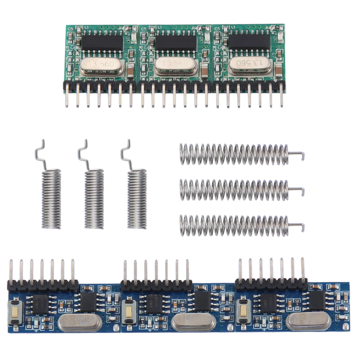 Supernew  Wireless RX480E-4WQB 433Mhz RF Module Transmitter and Receiver 3 Sets 4 Channel Output Link Kit for Remote Control