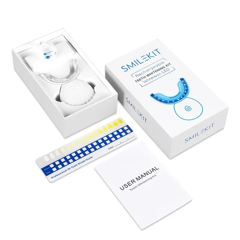 Kits inalámbricos LED para uso doméstico, herramientas para eliminar manchas dentales, cuidado bucal, conjunto de belleza Dental, juego de carga, blanqueamiento Dental, novedad de 2024