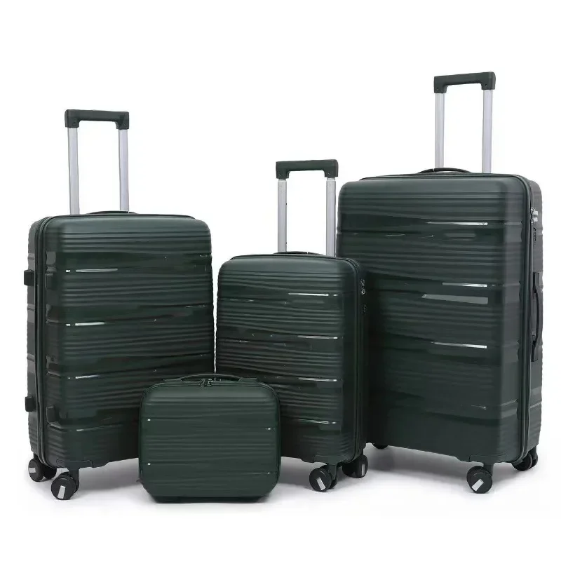 4pcs Suitcase Set Lightweight Case Set, Durable Trolley, Hand Luggage Suitcase with Wheels, Lock Boarding Travel Suitcase