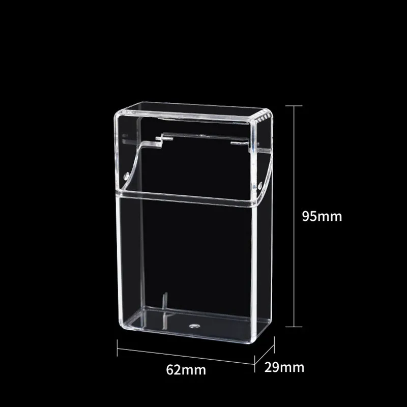 Cigarette Case Clear Acrylic Cigarette Display Box Transparent Organizer Case Carry Box for Lipsticks Lighters Keys