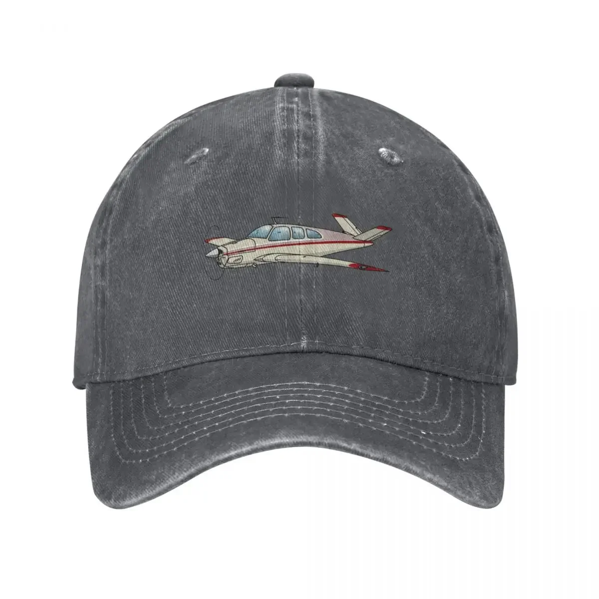 

V Tail Beechcraft Bonanza (Red) Baseball Cap Hat Man For The Sun Hip Hop Hat Baseball Cap Beach Bag Women Beach Fashion Men's