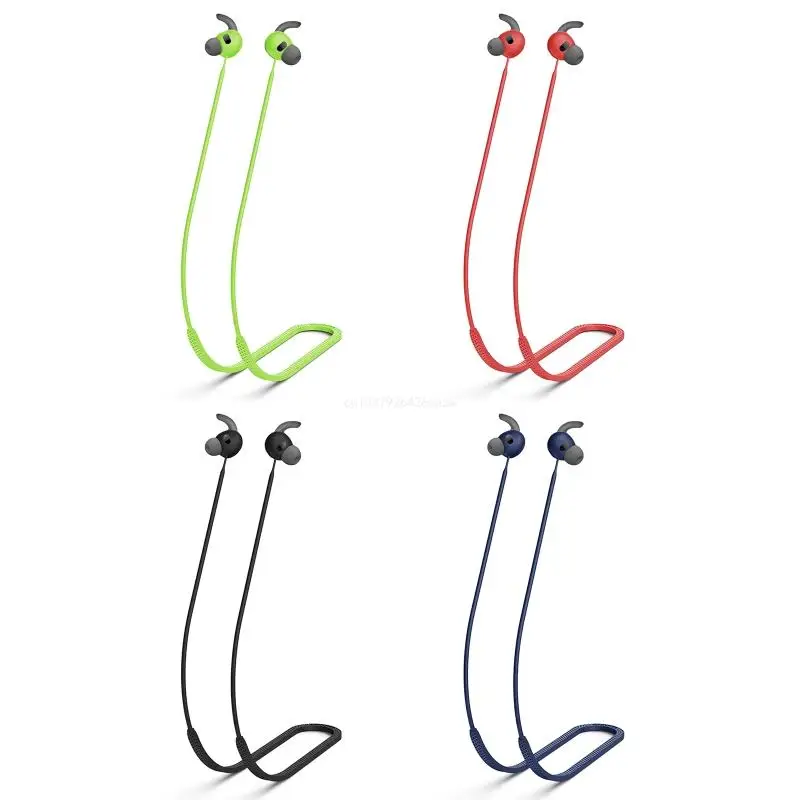 Silicone Wireless Earphone Anti-Lost Around Neck Lanyard Strap for Beats Fit Dropship