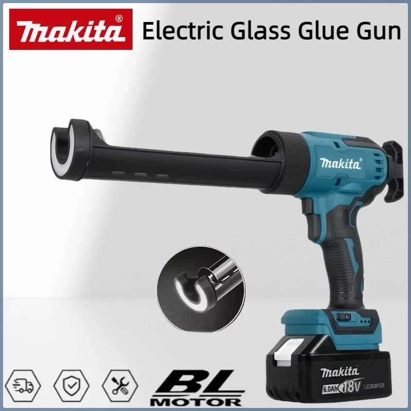 

Makita Electric Glass Glue Gun Cement Glass Adhesive Glue Seal Sealant Tool Wireless Glass Doors Windows Filling Sewing Gun 18V