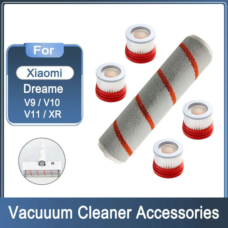 For Xiaomi Dreame V9 XR V10 V11 V9P V8 Filter Roller Brush Handheld Cordless Vacuum Cleaner Spare Parts Accessories Kit For Home