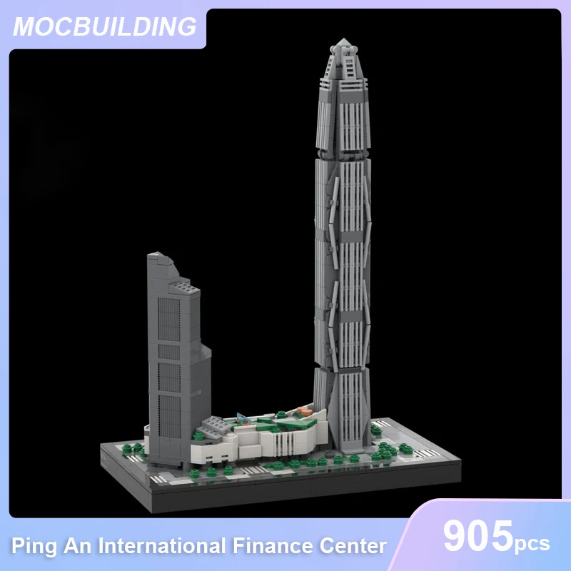 New York City Skyline 1970's & Makkah Klok Koninklijke Toren Architectuur Model MOC Bouwstenen DIY Monteren Bricks Speelgoed Geschenken