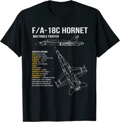 F/A-18 Hornet Fighter Jet Men T-Shirt Short Sleeve Casual 100% Cotton O-Neck Summer Shirt Size S-3XL