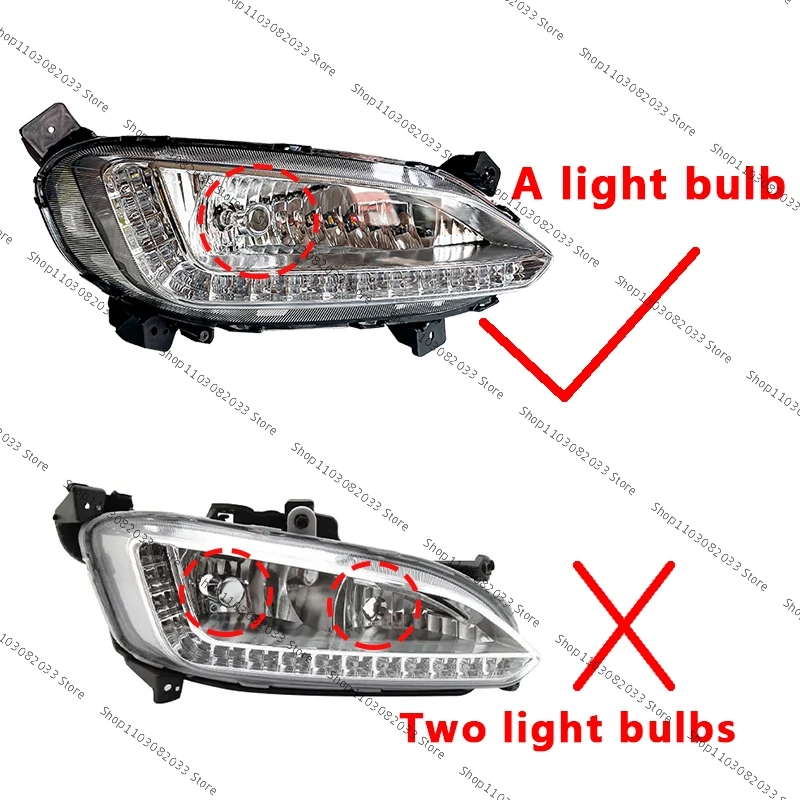 Luz de nevoeiro dianteiro para Hyundai Santa Fe, Maxcruz 2013, 2014, 2015, 2016, lâmpada de nevoeiro, DRL, farol diurno