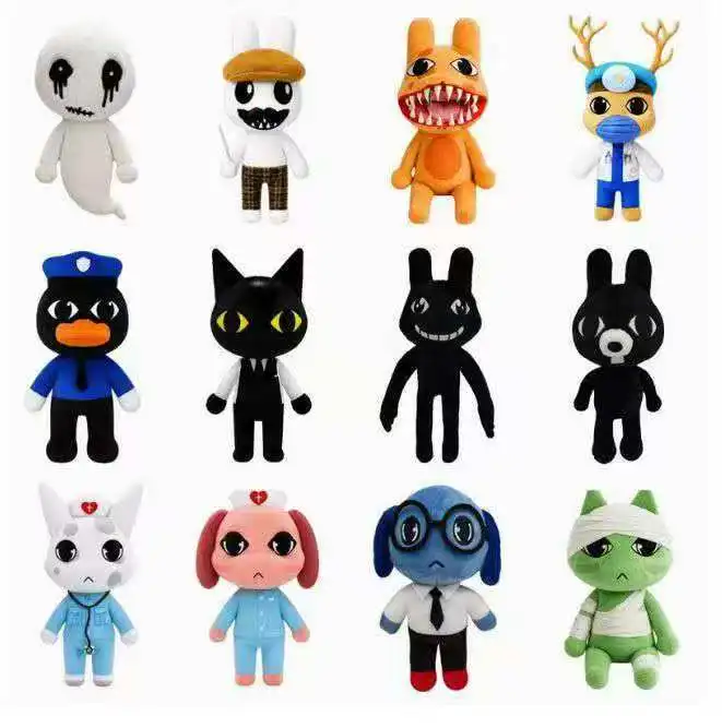 Horror Animal Hospital Blue Dog Penguin Bunny Plush Doll Cute Stuffed Animal Game Peripheral Collectible Soft Toy Gift