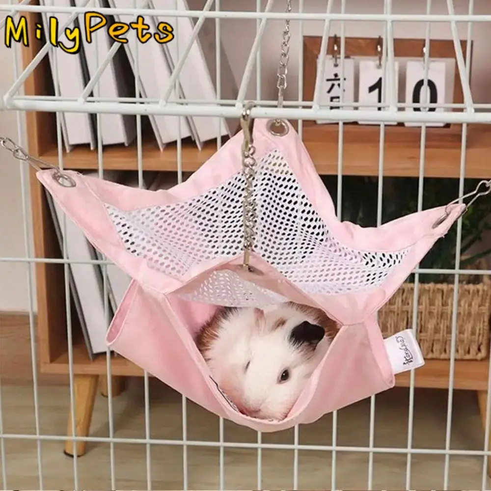 

Polyester Double-layer Hamster Hammock Comfortable Waterproof Guinea Pig Nest Easy to clean Breathable