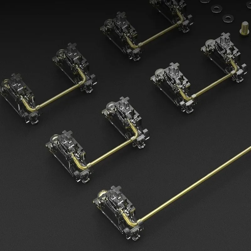 PCB Screw Stabilizer Customized Self-adjusting Elastic Structure Gold-plated Steel Wire Hand-lubricated Keyboard Accessories