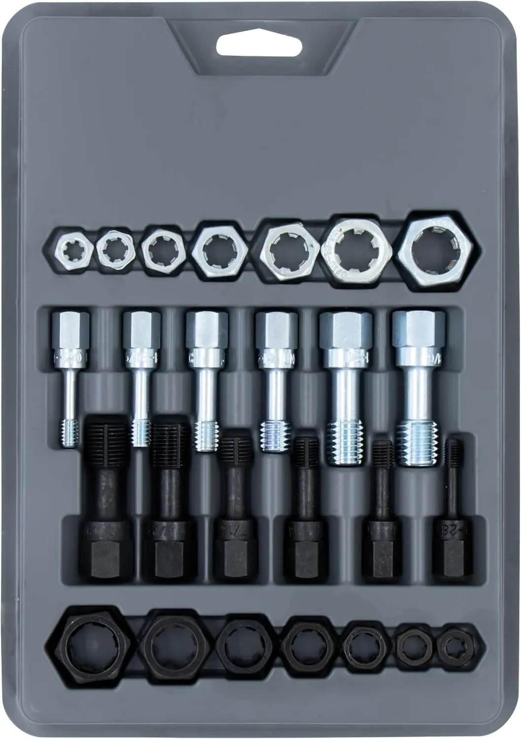 

26-Piece Black Thread Restorer Tap and Die Set for Precision Screw Repair and Maintenance, High-Grade Steel Tools for