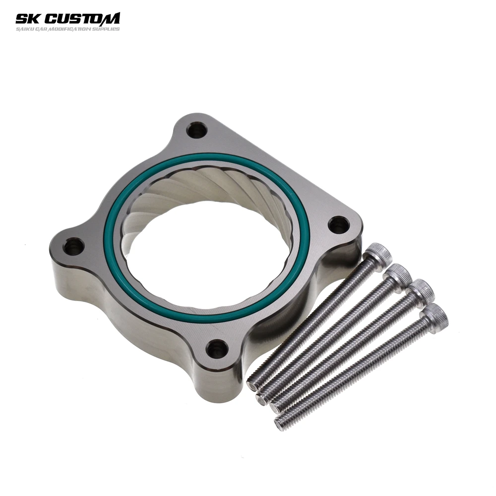 Billet Aluminum Engine Throttle Body Spacer Kit for Ford Mustang 2014 to 2022 2.3T 65mm Throttle Body