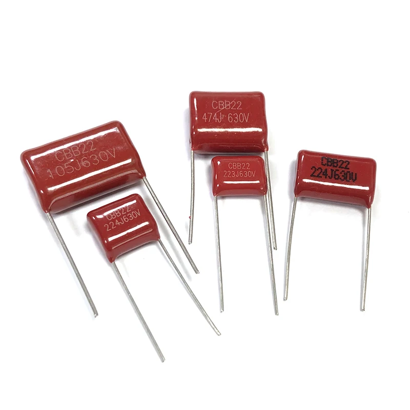10szt CBB Kondensator z folii polipropylenowej 630v 103J 104J 105J 124J 125J 153J 154J 155J 183J 185J 223J 224J 225J 273J 274J 275J 333J