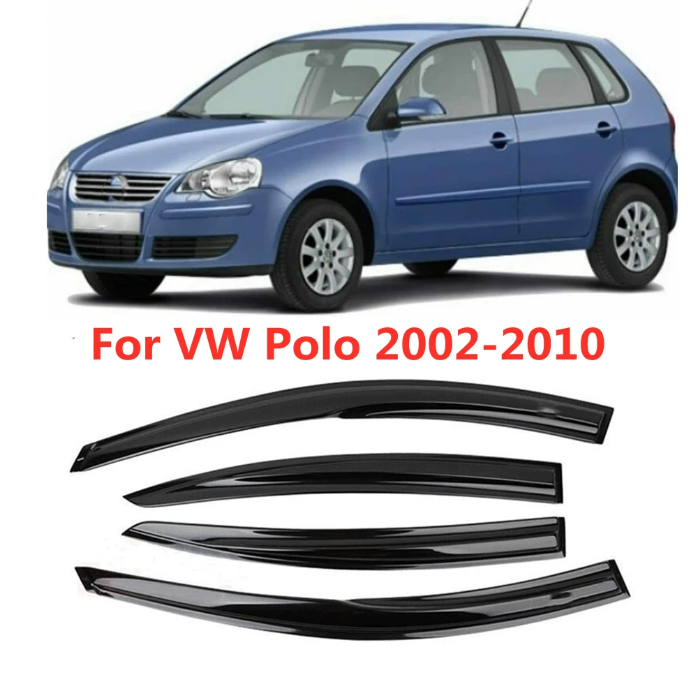 For Volkswagen VW POLO 2002 2003 2004 2005 2006 2007 2008 2009 2010 Window Visor Sun Rain Deflector Guard Awnings Shelter Trim