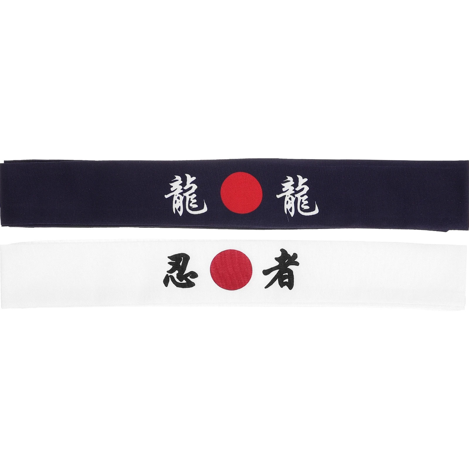 

2pcs Cheering Rope Headband Japanese Style Sports Men Karate Training Fitness Yoga Sweat Absorption Cool Decorative Samurai Hat