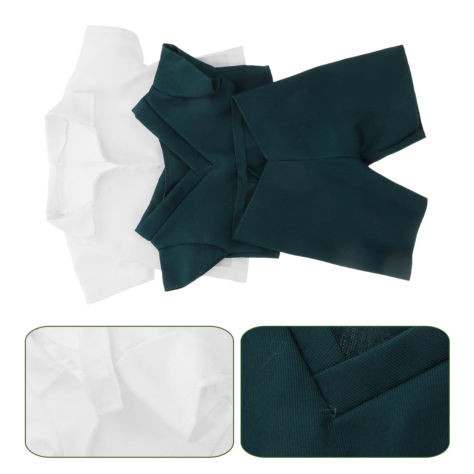 

Doctor Bear Stuffed Animal Outfit Set 25cm Kids Role Playing Costume Coat Pants Kids Doctor Play Set Bear Costume