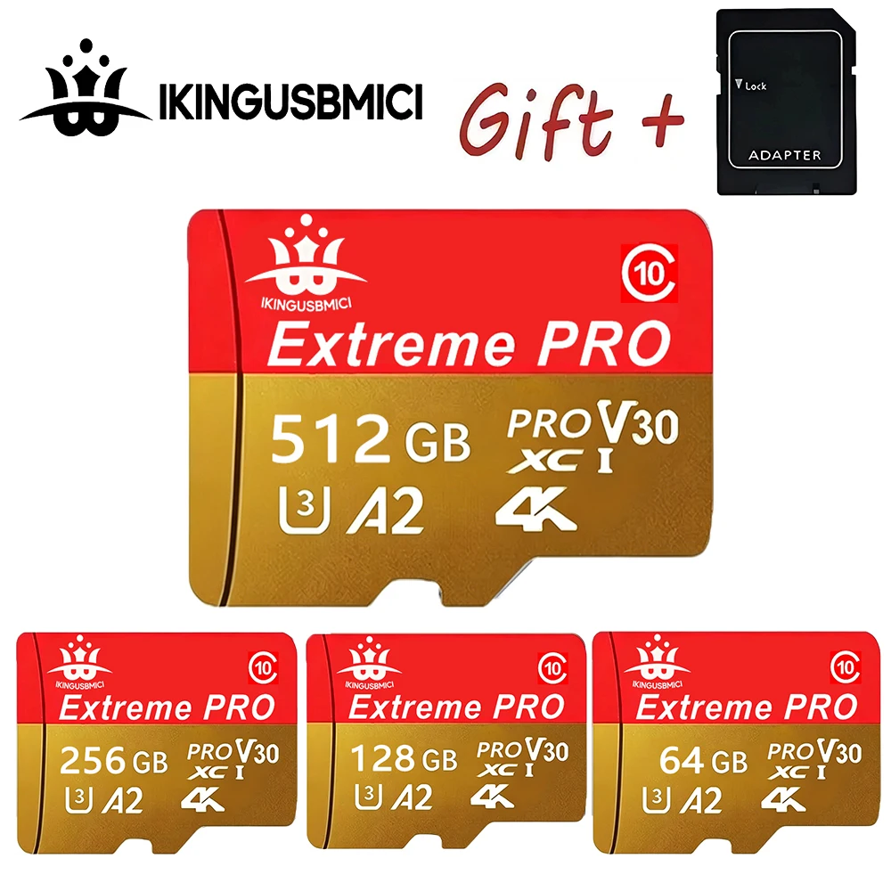 Memory Card 32GB 512GB 64GB 128GB TF Cards Micro TF SD Card SD Cards A1 V30 C10 for Gaming Console/Nintendo Switch/E-Reader