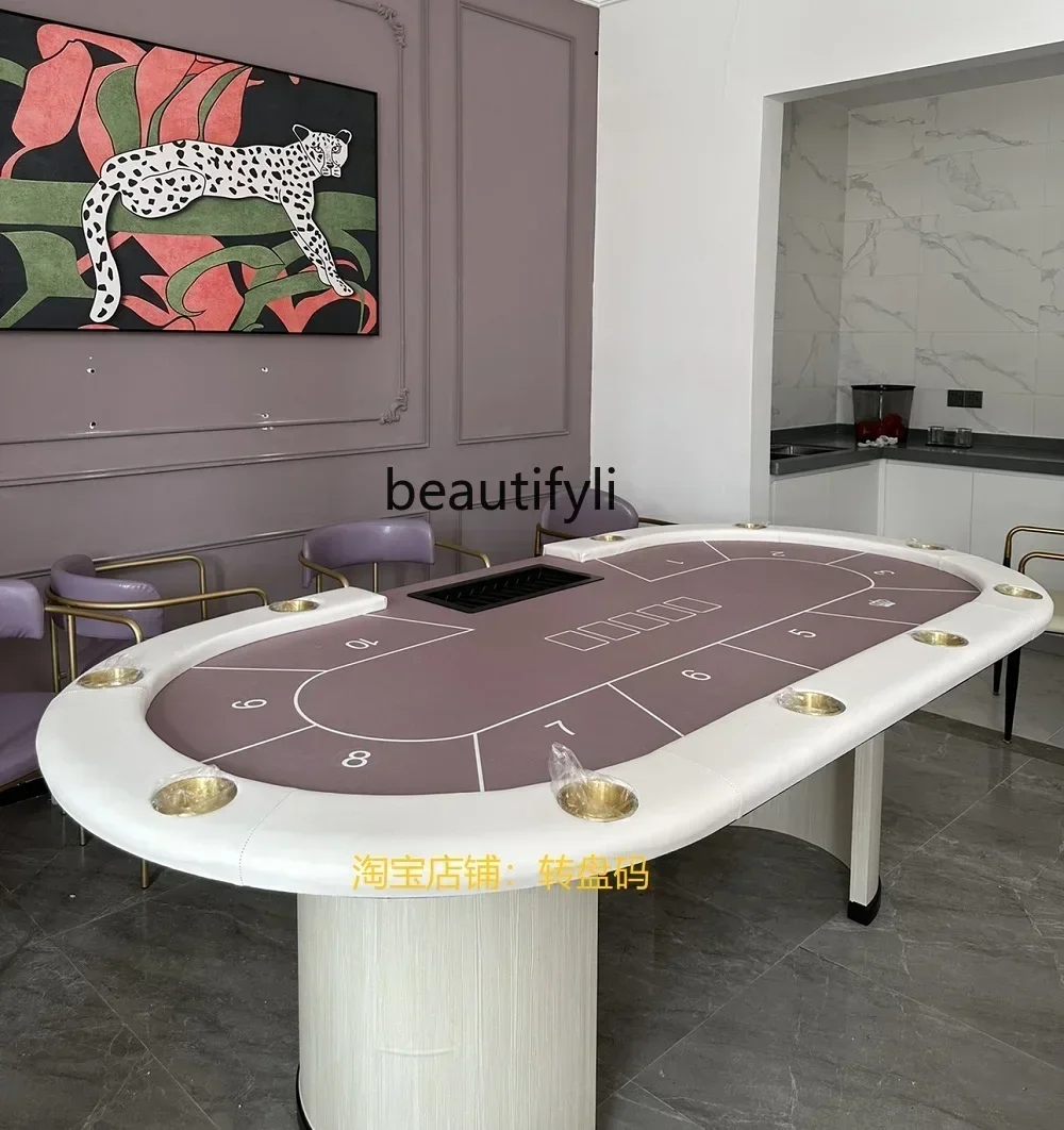 Texas Poker Table Baccarat Size Point Poker Table Chess Room Texas Table - Image 5