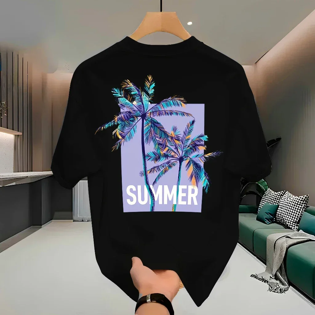 

Men's Summer Street Style T-Shirt 100% Cotton Print Los Angeles Summer Premium Unisex Shirt Casual Crew Neck Short Sleeve Top