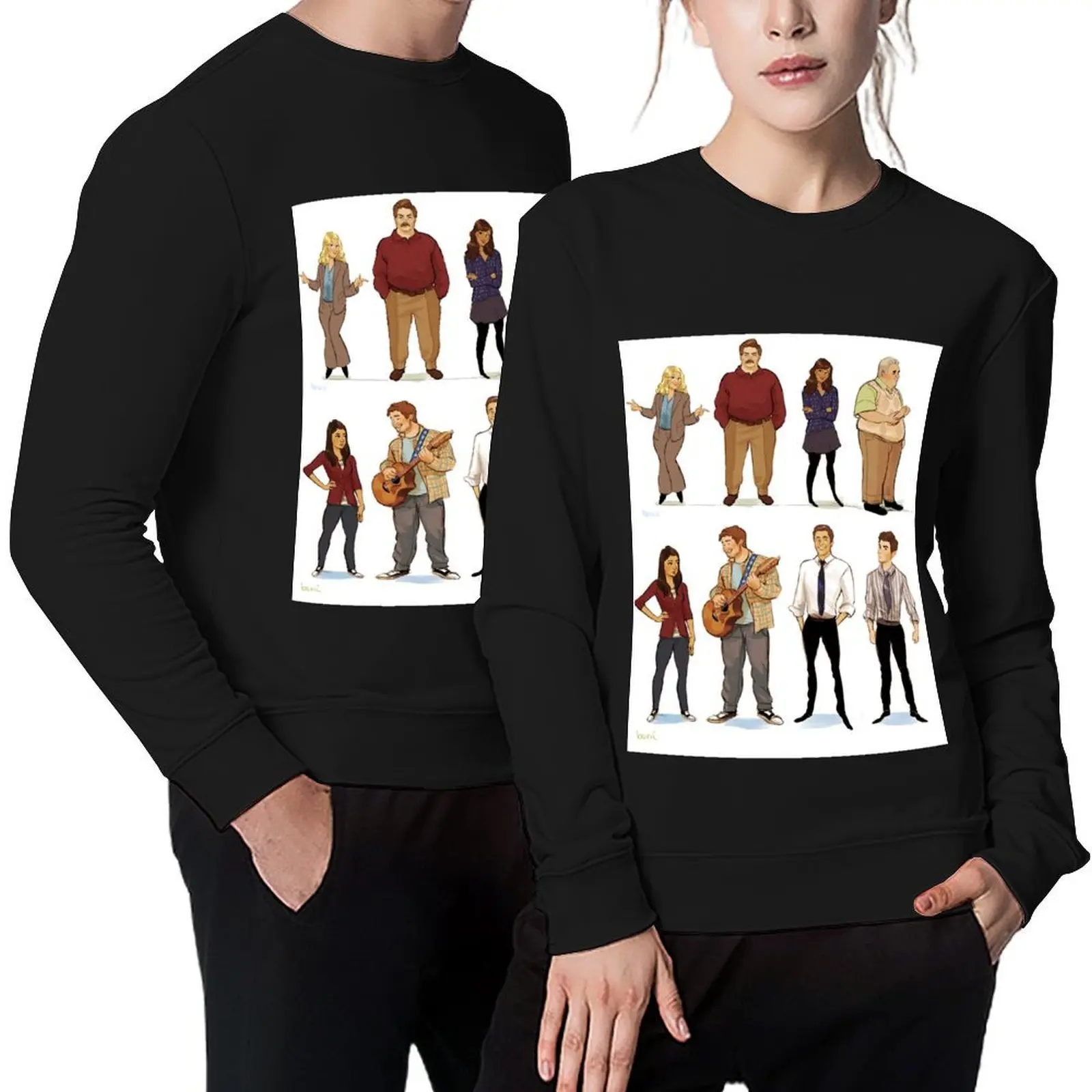 

Parks and Rec 1 Pullover male clothes korean style clothes autumn clothes men's coat new in hoodies & sweat-shirt