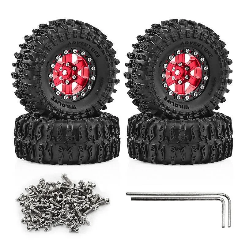 

1.3 Inch Aluminum Alloy Wheels for TRX4M SCX24 FMS FCX24 AX24 Ascent18 1/18 1/24 RC Crawler Upgrade Parts 4PCS