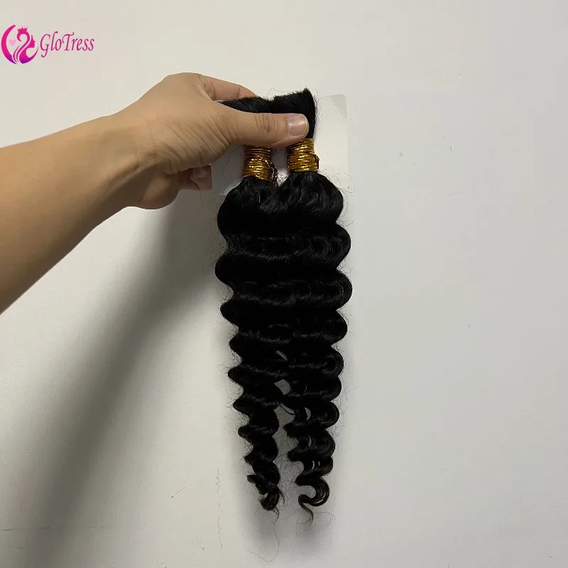 قسط الشعر البشري موجة عميقة وصلات شعر السائبة 100% غير المجهزة البرازيلي عذراء شعر ريمي ل الطيور اللون الطبيعي 14-26 بوصة