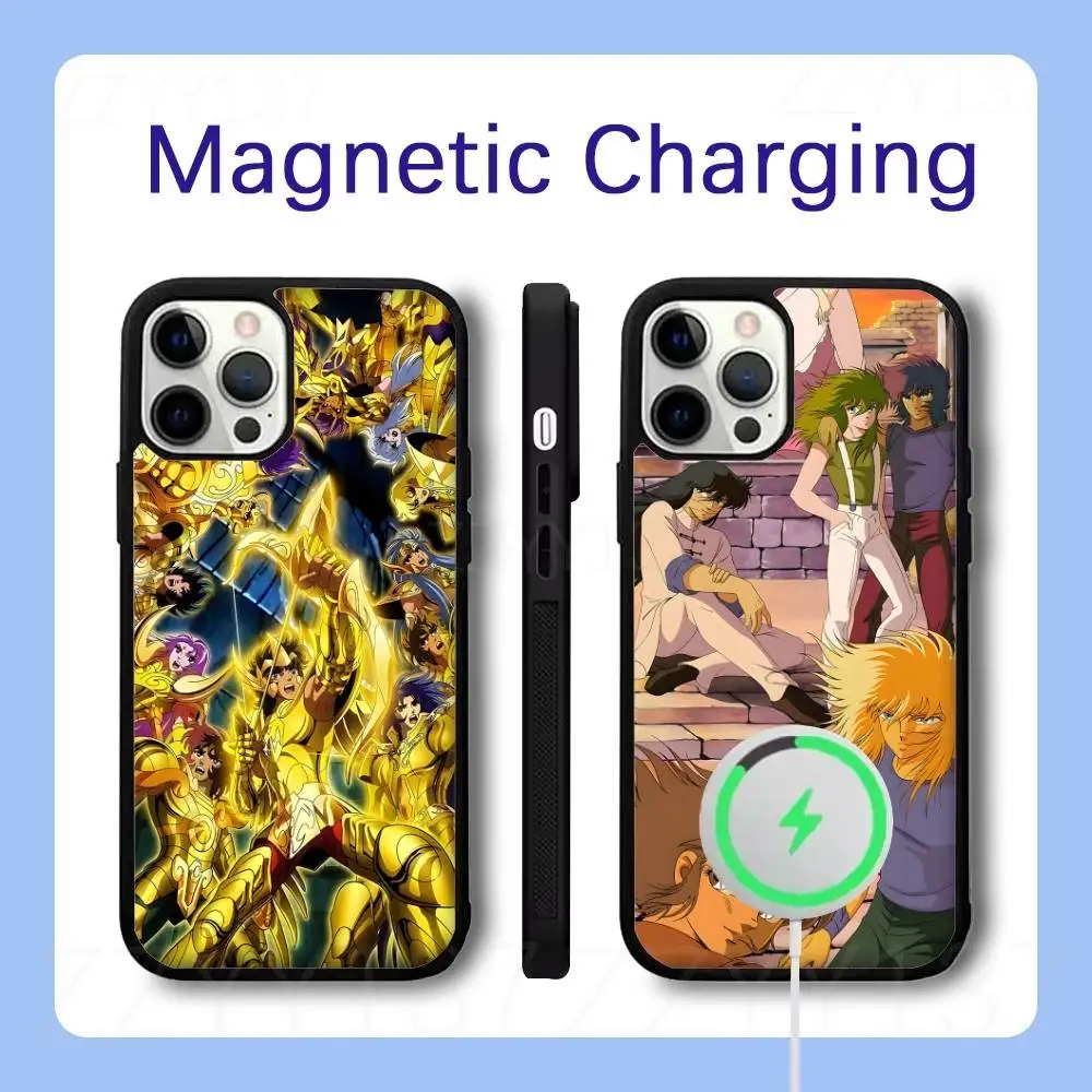 

Saint Seiya Knights The Zodiac Phone Case For iPhone 17,16,15,14,13,12,11,Pro,Max,Plus,Air,Mini,SE Magsafe Wireless Charging