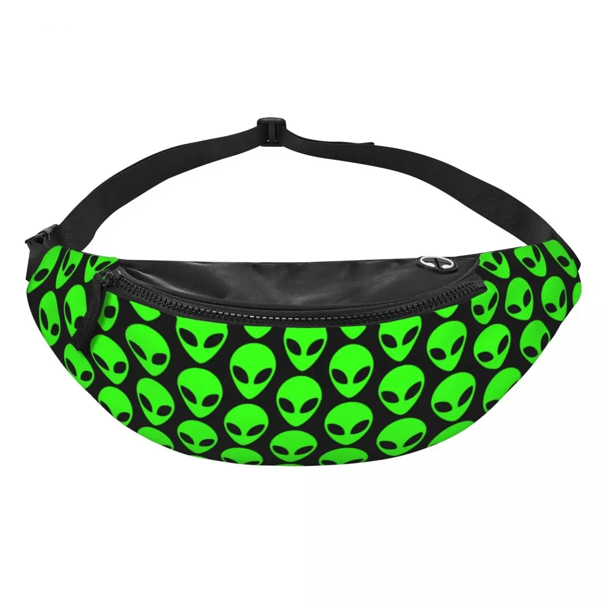 Casual Space Alien Fanny Pack for Cycling Camping Men Women Crossbody Waist Bag Phone Money Pouch - Image 2