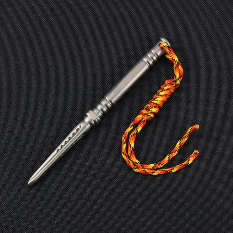 

304 stainless steel solid short stick for self-protection, outdoor portable multi-functional EDC equipment, tent nail