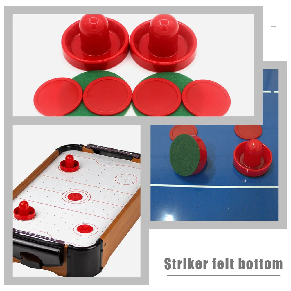 

1Set Table Air Hockey Game Parts Replacement Pucks Pushers Portable Design for Game Room Home Entertainment Setup