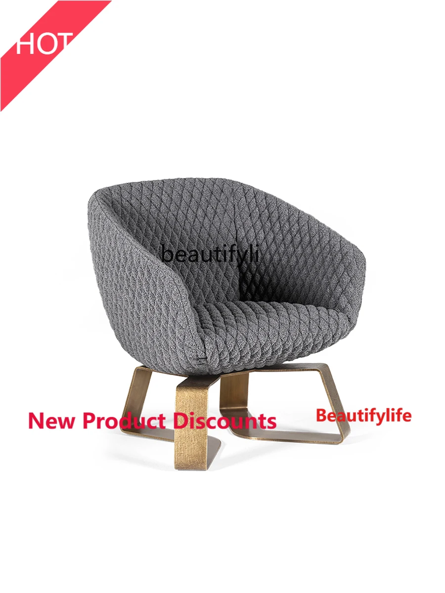 

A46 Italian Stainless Steel Leisure Chair Beauty Salon Reception Chair Couch Single Dining Chair