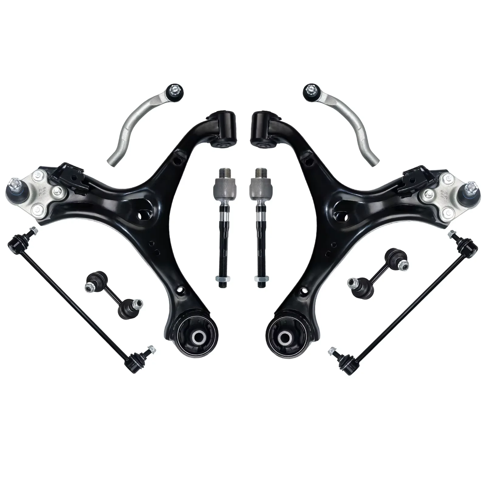 

AzbuStag Front Rear Lower Control Arm stabilizer Link Tie Rod 10Pcs Kits for Honda Civic Automatic Transmission ONLY 2013-2015