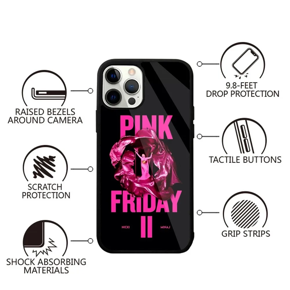 N-Nicki Minaj Pink Friday 2 Phone Case Strong Magnetic For IPhone 15,14,13,Pro,Max,Plus,11,12,Mini For Magsafe Wireless Charging