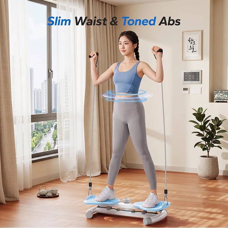 Home Waist Twisting Disc, Twist Board Waist Slimmer Rotating Fitness Turntable, Body Shaper Waist‑Trimmer Exercise Equipment