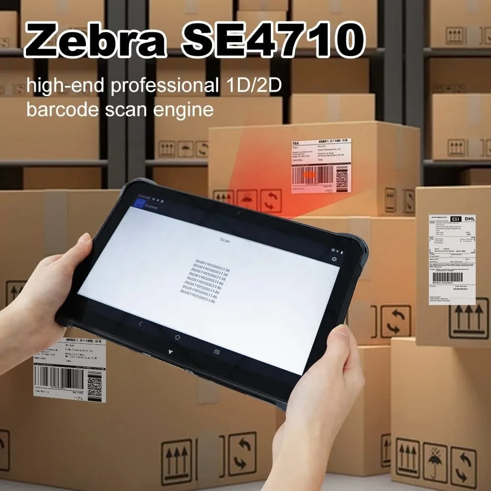 UROVO P8100P Android 10 Industrial Tablet IP67 Waterproof 4G NFC 10 Inch Fingerprint Handheld Rugged Tablet PC for Warehouse