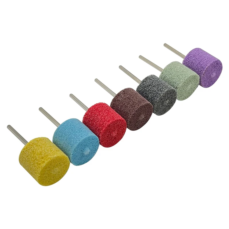 10PCS Nylon Fibre Polishing Wheel for Electric Grinders 3mm Shank Power Drill Abrasive Brush Jewelry Tools