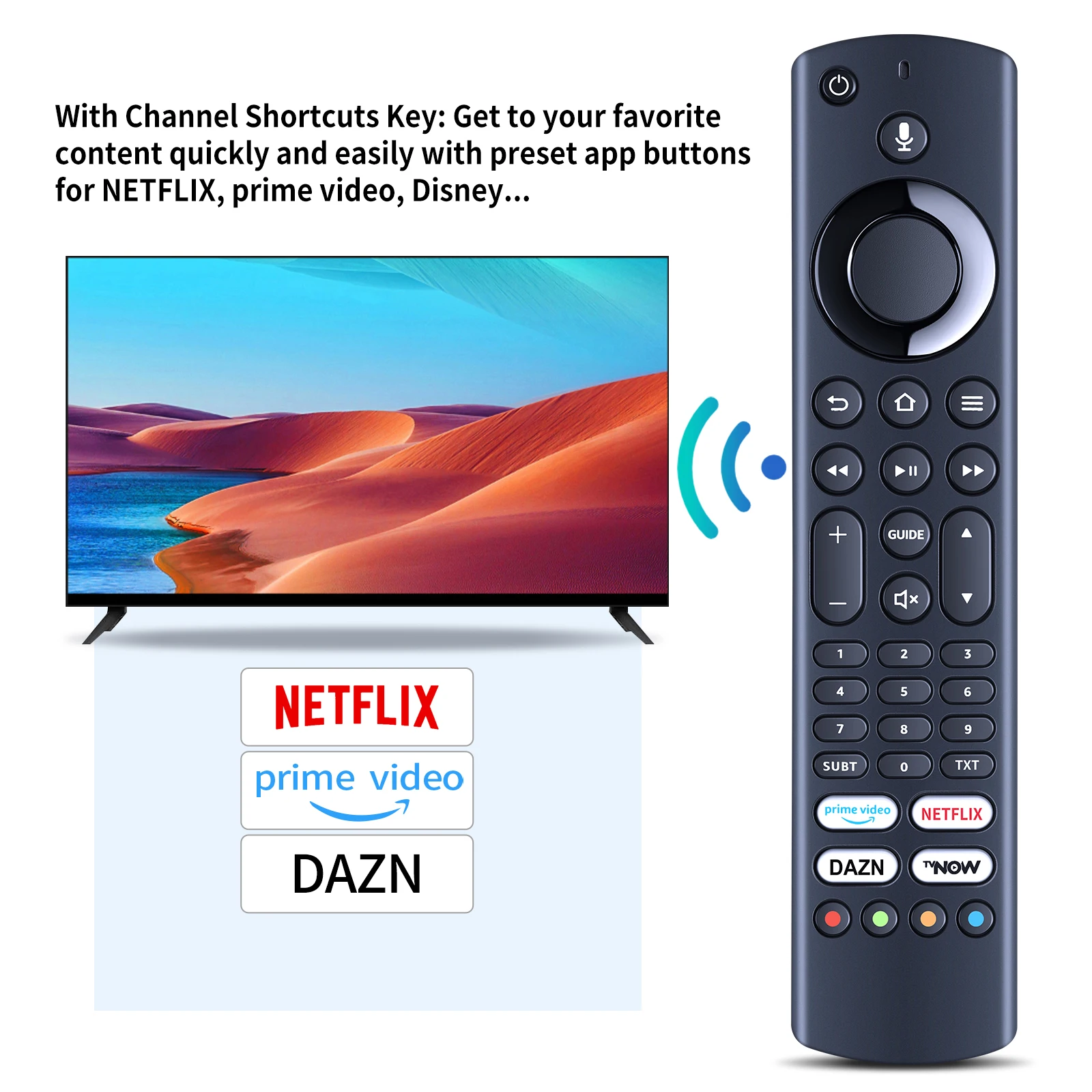 New Remote Control ALD187R-1 for Grundig Amazon Fire TV 43554965GUB7062 435565VOE71