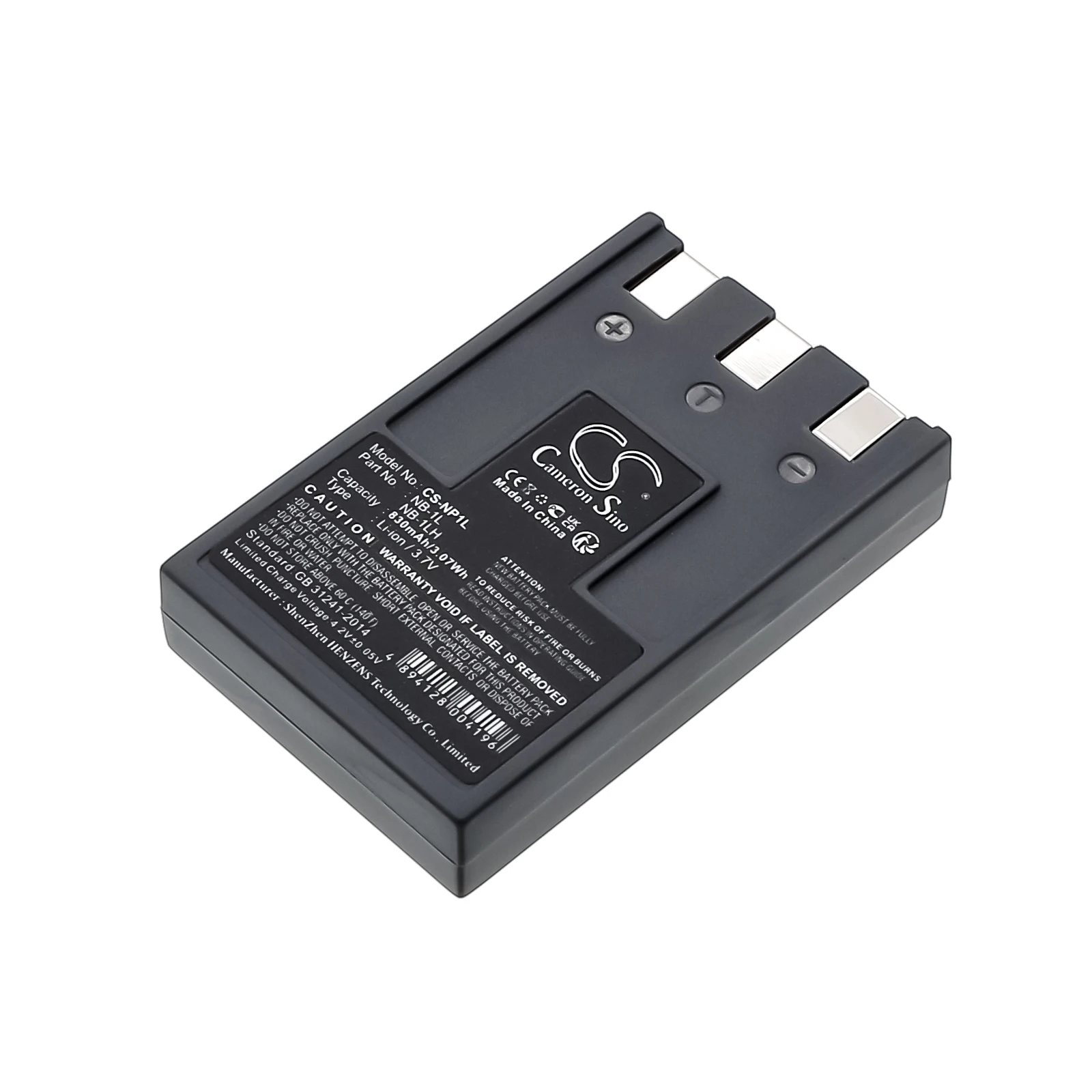 Li-ion Camera Battery for Polaroid, 3.7V, 830mAh, Compatible Models:  PDC 5350, PR-100DG