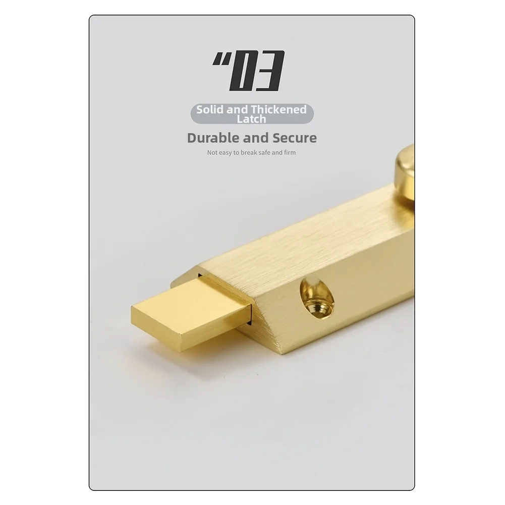 

Сверхмощный дверной замок из алюминиевого сплава для дверей спальни и ванной комнаты с усиленным основанием и установкой для левой или правой руки