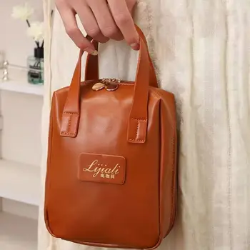 Sac à cosmétiques de grande capacité pour femmes, trousse de maquillage, trousse de toilette de voyage, portable, solide, document, poudres de maquillage, coque, haute qualité, mode